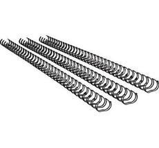 GBC 11mm 34 Loop (No 7 Wire) Wire Elements - Black (100 Pack)