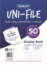 Marlin Uni-File A4 Soft Cover Display File - 50 Pocket (5 Pack)