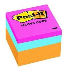 3M Post-it Notes - Orange Wave - 400 Sheets per cube