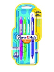 Paper Mate Inkjoy 300 Retractable Ballpoint Pens - Assorted Fun (Carded 4's)