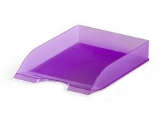 Durable Letter Tray - Translucent Purple