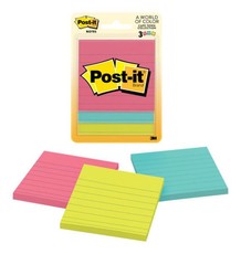 3M Post-it Notes - 6301 - Lined . Cape Town Colours Collection