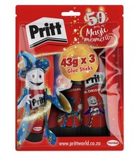 Pritt Stick Value-Pack (43g x 3) carded