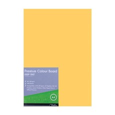 Treeline Lemon A4 Deep Tint 160gsm Project Board - 100's