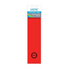 Unitac: Lever Arch Labels - Neon Red