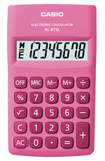 Casio 815L Pocket Calculator - Pink