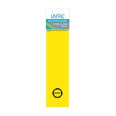 Unitac: Lever Arch Labels - Neon Yellow