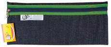 4Kids - School Pencil Bag Denim - 33cm (Green)