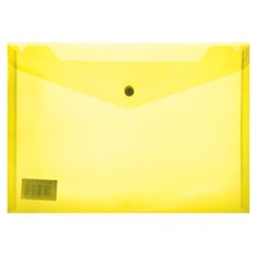 A4 Yellow PVC Carry Folder with Stud - Pack of 12