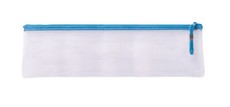 Treeline: Translucent Mesh Pencil Bag- Blue - 33cm