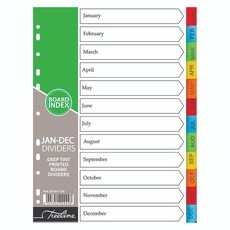 January to December Printed Deep Tint Assorted - A4