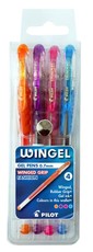 Pilot Wingel 0.7mm Gel Pens - Wallet of 4 Fashion Colours