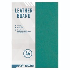 A4 270gsm Leather Grain Board Green - Pack of 50