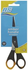 NS 916 Amber Handle Scissors - 150mm