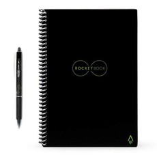 A5 Rocketbook Everlast Endlessly Reusable Smart Notebook Black