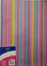 Marlin Kids: Precut Book Covers A4 5's - Colour Stripes