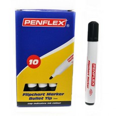 Penflex FC 15 Flipchart Markers Box-10 Black