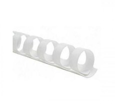 GBC 12mm 21 Loop PVC Binding Combs - White (25 Pack)