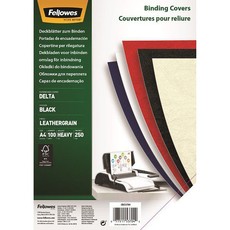 Fellowes Leatherboard Black 250gsm (Size: A3) - Pack of 100