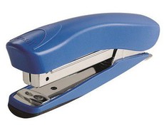 Rexel: Juno 105 Half Strip Plastic Stapler & Built-In Staple Remover - Blue