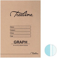 Treeline A4 Ruled 36 pg Graph Books (Pack of 25)