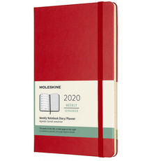 2020 12m Scarlet Red Large Hard Horizontal Weekly