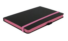 A4 Black Pastel Gilded Journal192 Page With Elastic Close