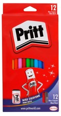 Pritt Wax Crayons 12's