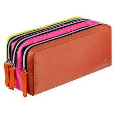 Playground Colourtime 3-Div Pencil Case - Neon Multi