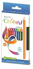 iWrite Colours: Colouring Pencils 12 + 1 Hb Graphite Pencil Free