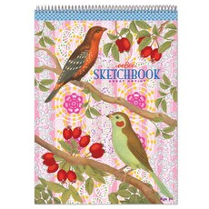 eeBoo Creative Art Sketchbook - Birds & Berries