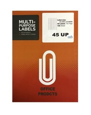 45 Up Labels Self Adhesive A4 Size - 100 Sheets