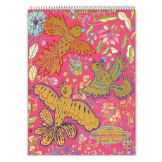 eeBoo Creative Art Sketchbook - Gold Birds