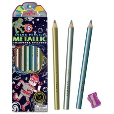 eeBoo Creative Metallic Pencils - Robots (6 Pencils)