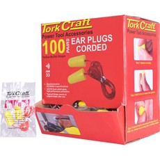 Tork Craft Ear Plug Corded 1Pr Poly Bag 100 Pr Per Box Bullet Shape Yellow