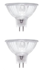 2 x MR16 50W Halogen Bulbs