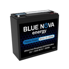 Blue Nova Lithium Iron Phosphate 12V Battery 22Ah