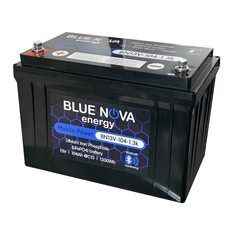 Blue Nova Lithium Iron Phosphate 12V Battery 104Ah Bluetooth Battery