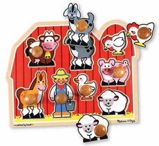 Melissa & Doug Large Farm Puzzle with Jumbo Knobs