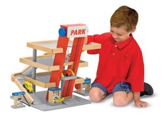 Melissa & Doug Wooden Parking Garage