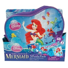 Disney Princess 3 Pack Puzzles In A Bag