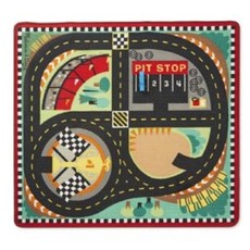 Melissa & Doug Round The Speedway Race Track Rug