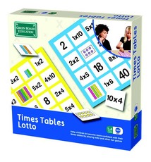 Greenboard Times Tables Lotto