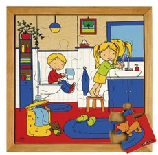 Educo Netherlands Puzzle Washing Hands 16 Pieces 34cm x 34cm