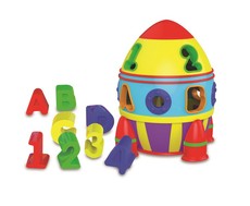 The Learning Journey Rocket Shape Sorter