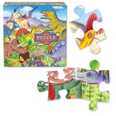 eeBoo Children's Puzzle - Dinosaur Island (64 Piece)