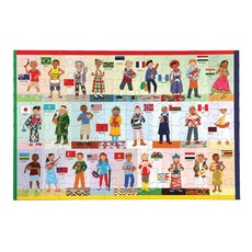 eeBoo Educational Puzzle - Children of the World (100 Pieces)