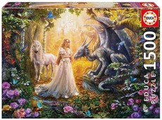 Educa Dragon, Princess And Unicorn 1500 Piece Puzzle