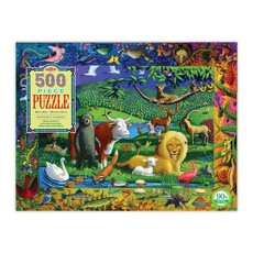 eeBoo Rectangular Family Puzzle - Peaceable Kingdom (500 Piece)