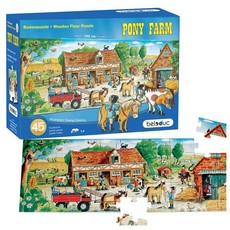 Beleduc 45-Piece Floor Puzzle: Pony Farm